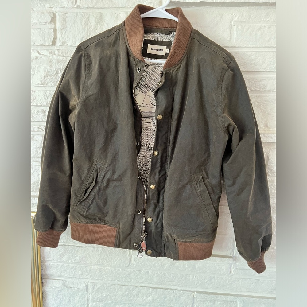 Taylor Stitch waxed canvas bomber Size 36/XS